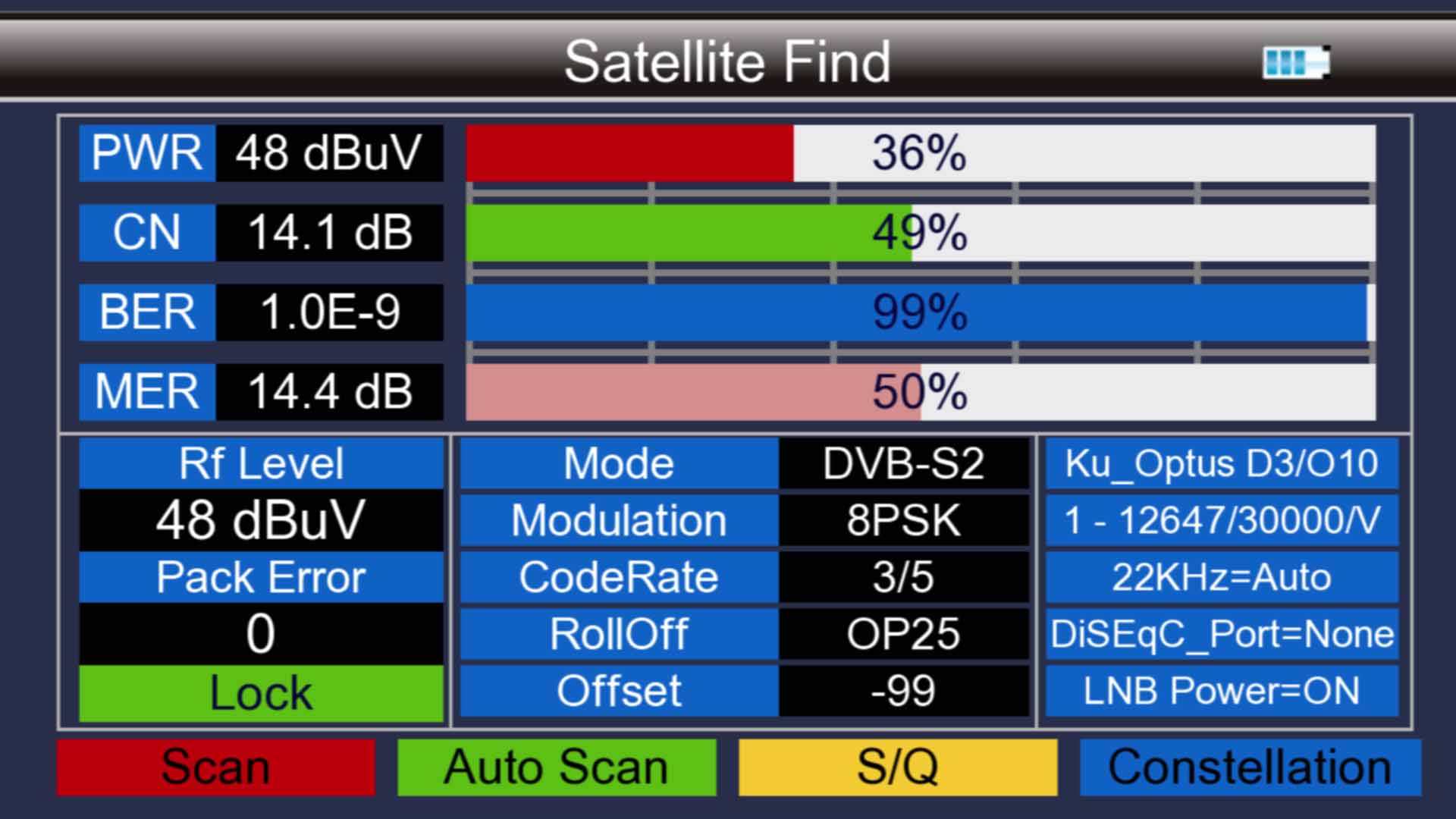 SatKing SK-9000B High Definition Combination Meter